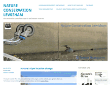 Tablet Screenshot of natureconservationlewisham.co.uk